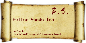 Poller Vendelina névjegykártya